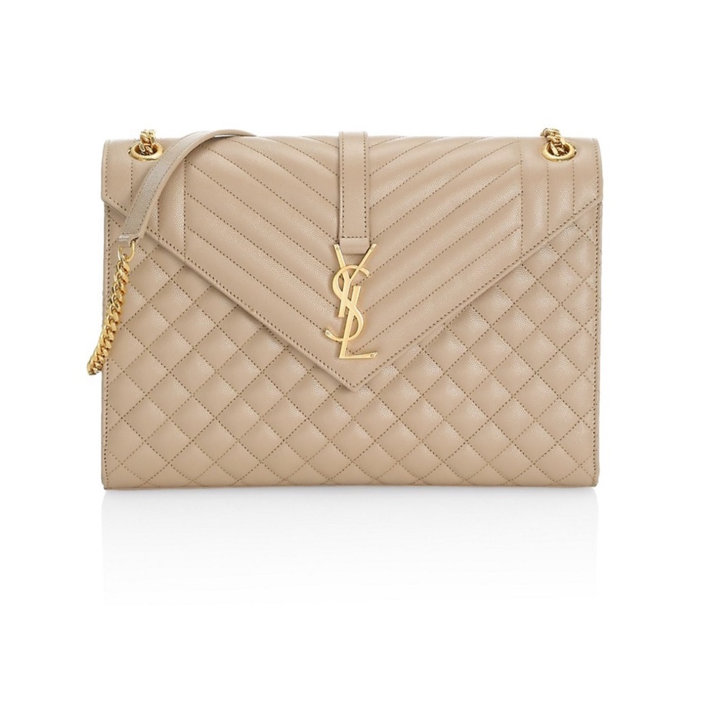 Large Envelope Monogram Matelassé Leather Shoulder Bag